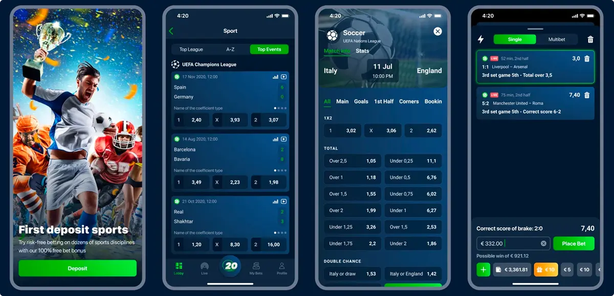 20Bet Mobilní kasino