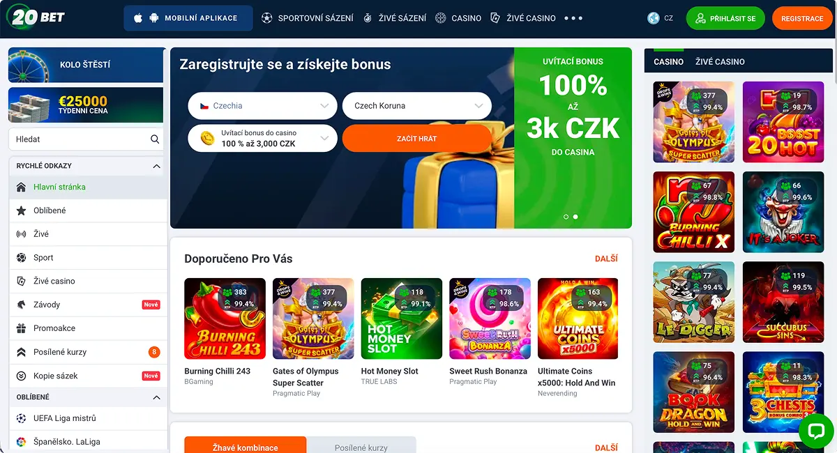 20 Bet Online kasino